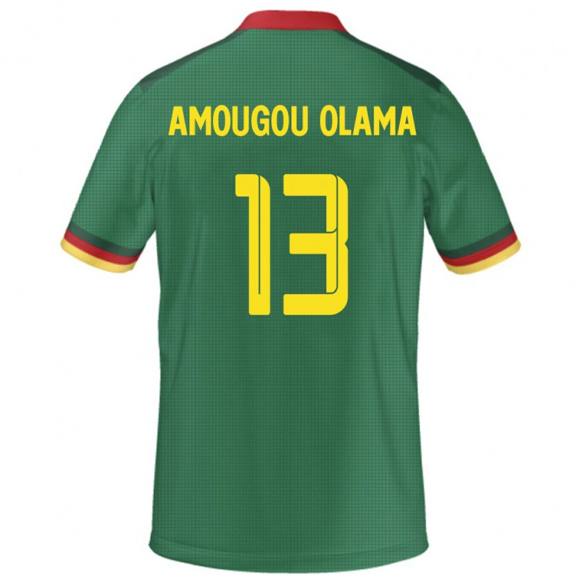 Danxen Women Cameroon Maurel Amougou Olama #13 Green Home Jersey 24-26 T-Shirt