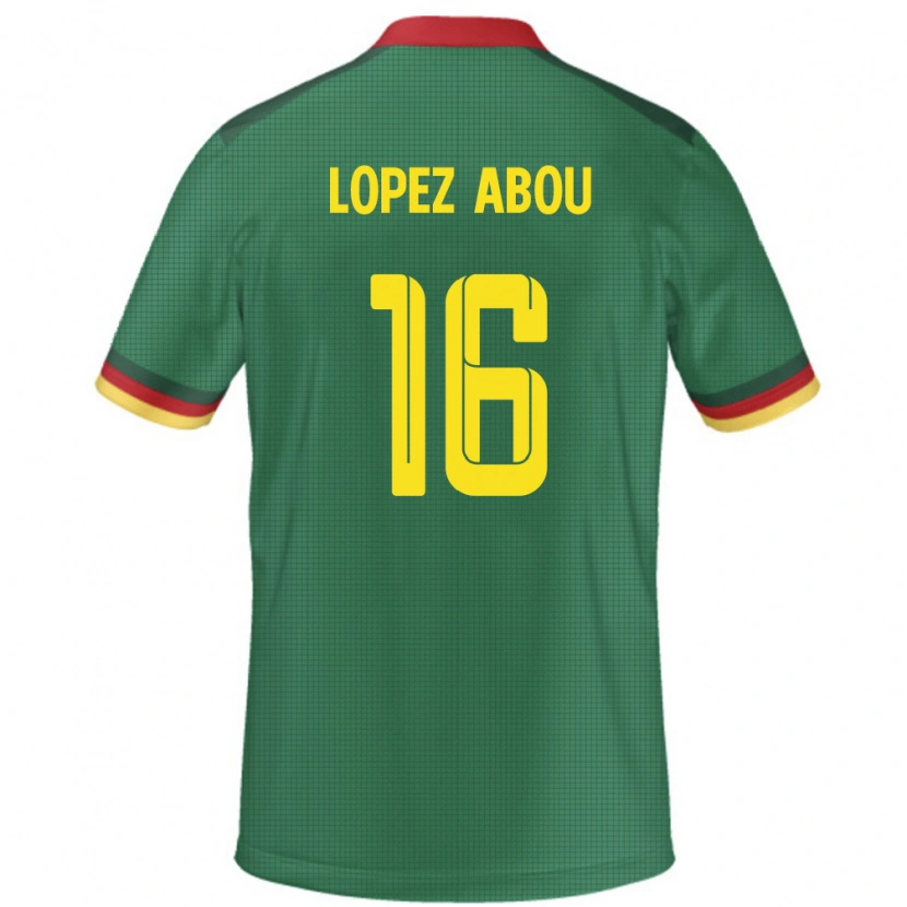 Danxen Women Cameroon Junior Lopez Abou #16 Green Home Jersey 24-26 T-Shirt