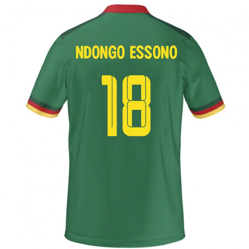 Danxen Women Cameroon Rodrigue Dipanda Ndongo Essono #18 Green Home Jersey 24-26 T-Shirt