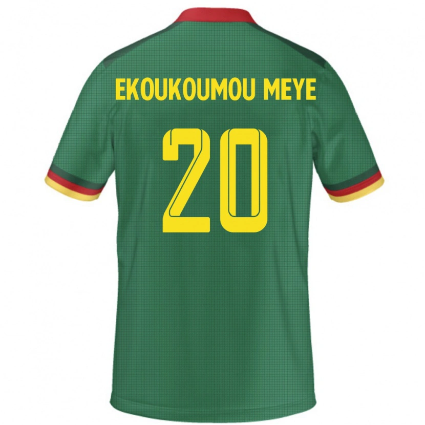 Danxen Women Cameroon Ivan Donald Ekoukoumou Meye #20 Green Home Jersey 24-26 T-Shirt