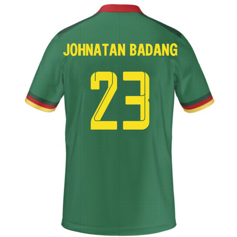 Danxen Women Cameroon Cédric Johnatan Badang #23 Green Home Jersey 24-26 T-Shirt
