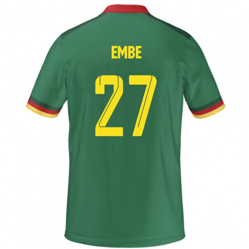 Danxen Women Cameroon Eric Embe #27 Green Home Jersey 24-26 T-Shirt