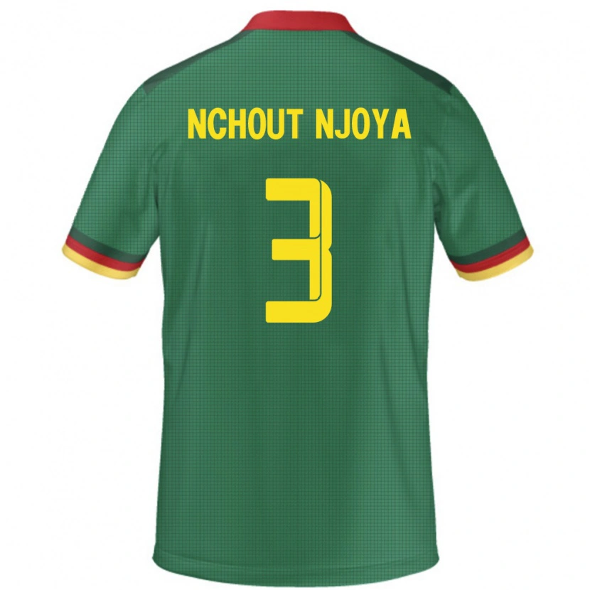 Danxen Women Cameroon Ajara Nchout Njoya #3 Green Home Jersey 24-26 T-Shirt