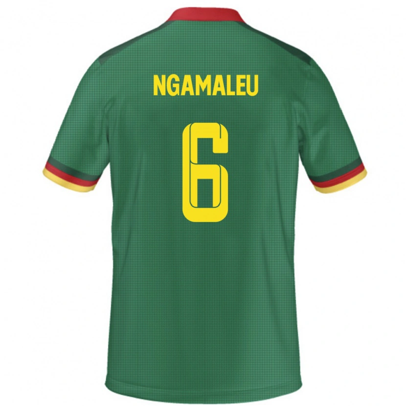 Danxen Women Cameroon Nicolas Ngamaleu #6 Green Home Jersey 24-26 T-Shirt
