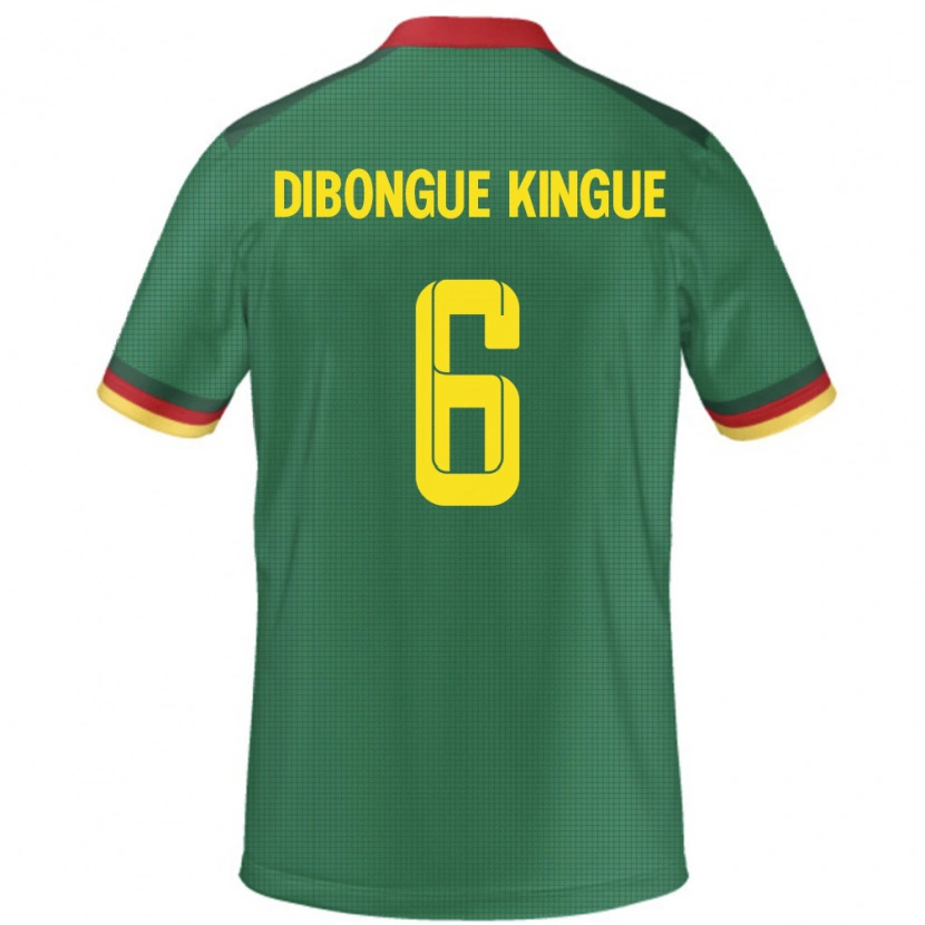 Danxen Women Cameroon Gael Dibongue Kingue #6 Green Home Jersey 24-26 T-Shirt