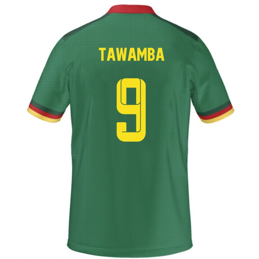 Danxen Women Cameroon Leandre Tawamba #9 Green Home Jersey 24-26 T-Shirt