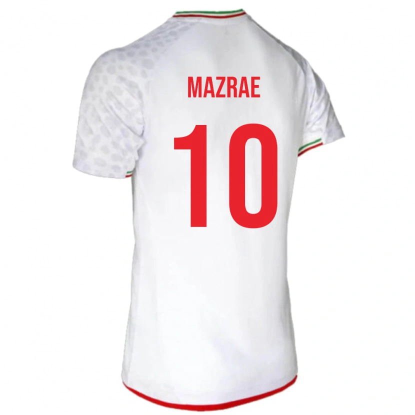 Danxen Women Iran Yousef Mazrae #10 White Home Jersey 24-26 T-Shirt