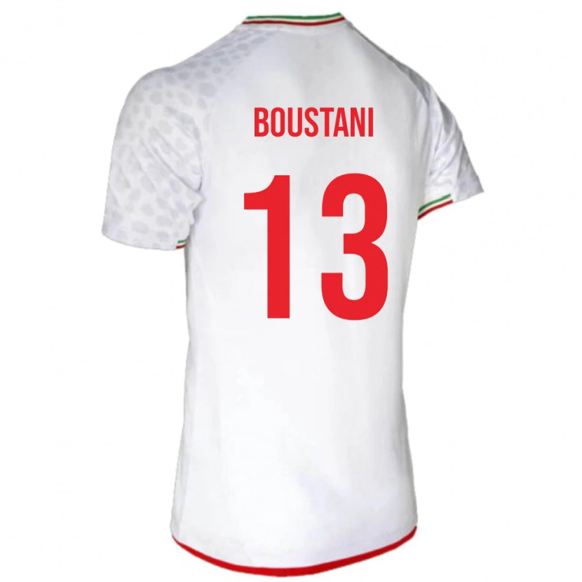 Danxen Women Iran Amirmohammad Boustani #13 White Home Jersey 24-26 T-Shirt
