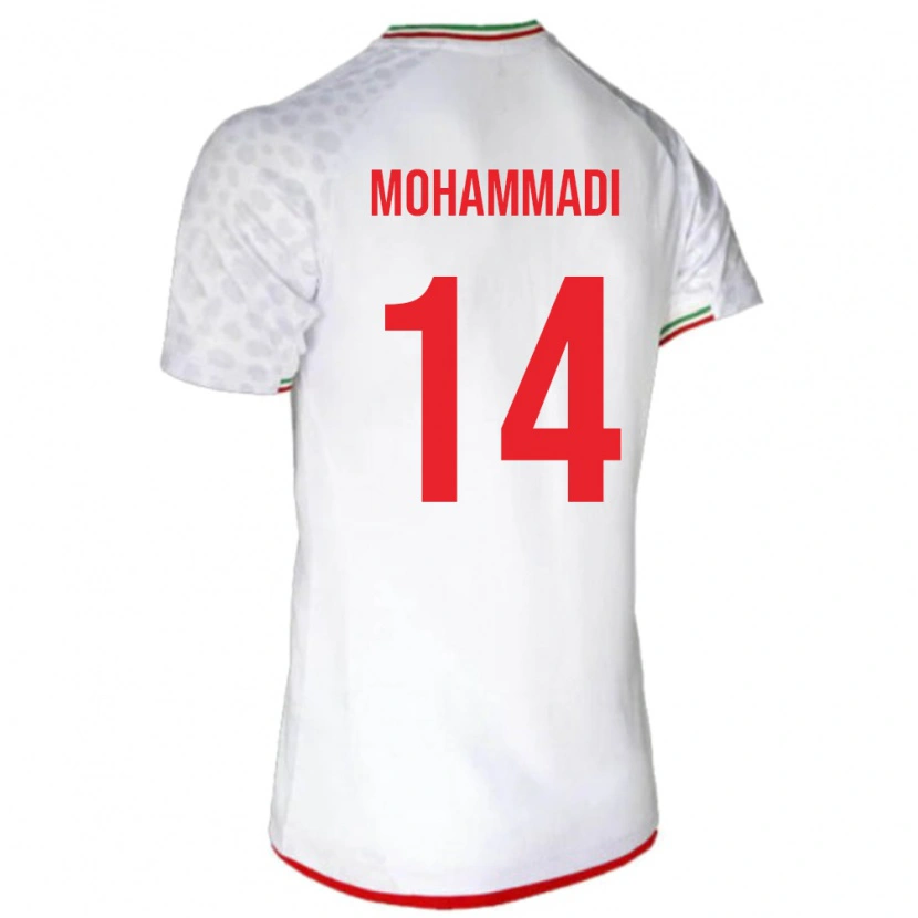 Danxen Women Iran Abolfazl Mohammadi #14 White Home Jersey 24-26 T-Shirt