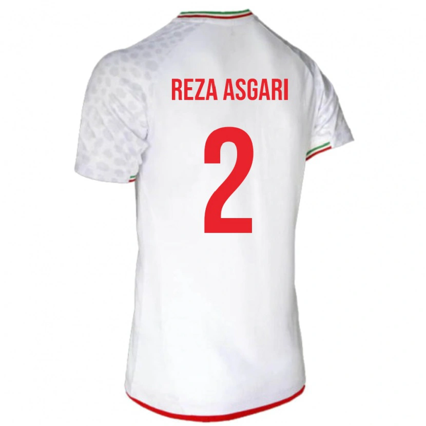 Danxen Women Iran Mohammad Reza Asgari #2 White Home Jersey 24-26 T-Shirt