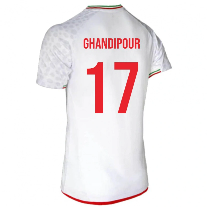 Danxen Women Iran Reza Ghandipour #17 White Home Jersey 24-26 T-Shirt