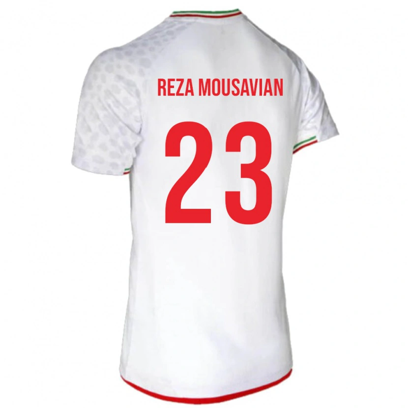 Danxen Women Iran Seyed Reza Mousavian #23 White Home Jersey 24-26 T-Shirt