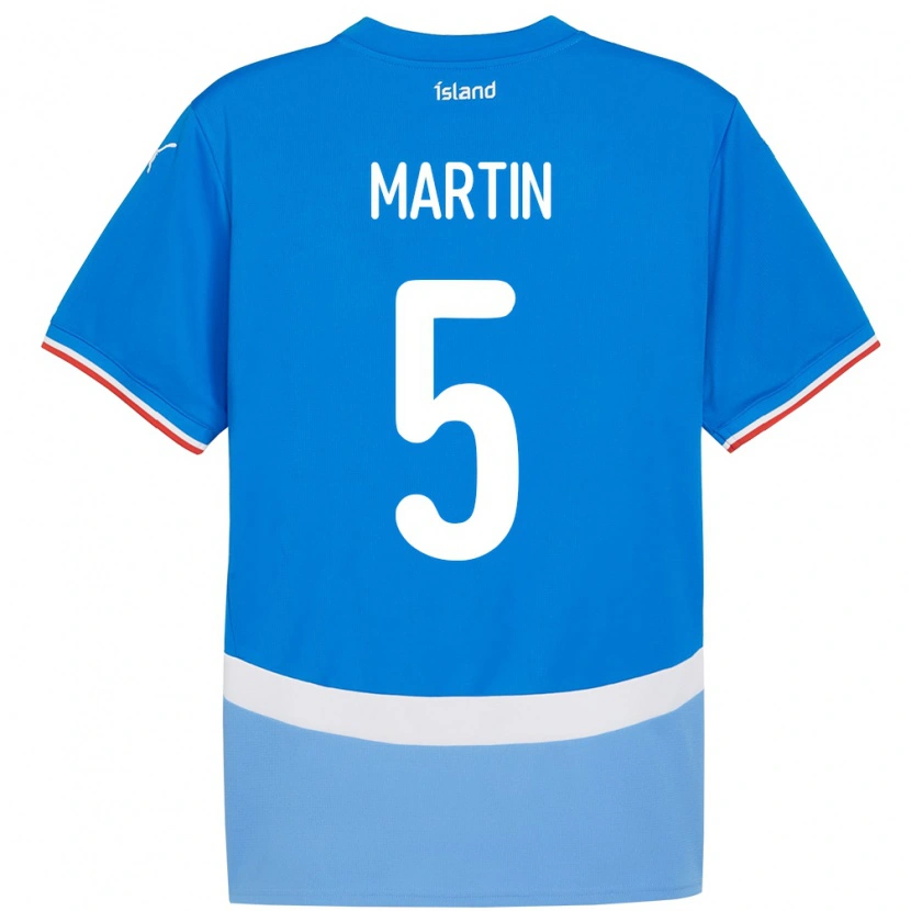 Danxen Women Iceland Markús Andri Daníelsson Martin #5 Blue Home Jersey 24-26 T-Shirt