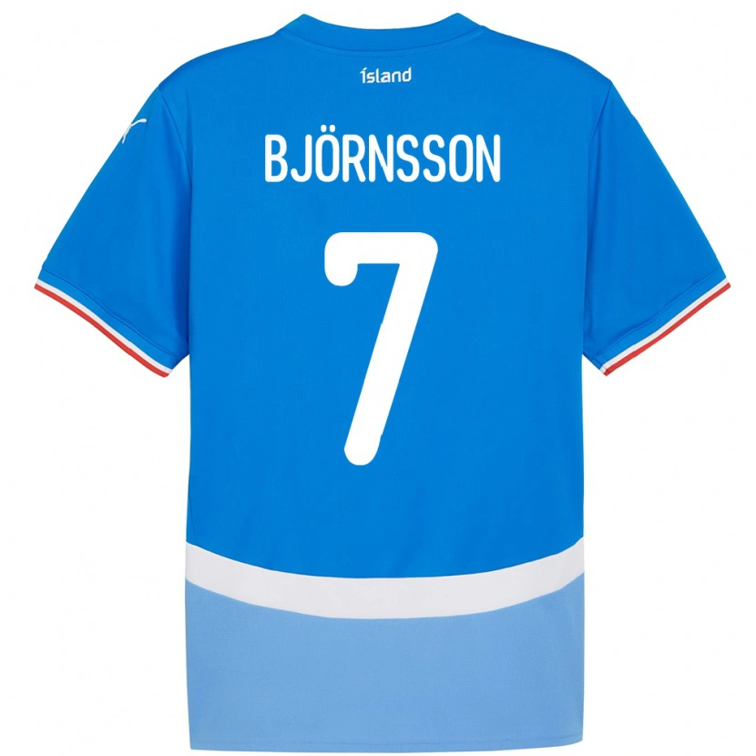 Danxen Women Iceland Benjamin Björnsson #7 Blue Home Jersey 24-26 T-Shirt