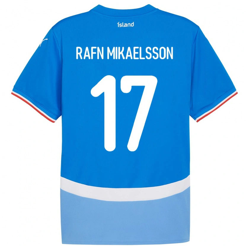 Danxen Women Iceland Hilmir Rafn Mikaelsson #17 Blue Home Jersey 24-26 T-Shirt