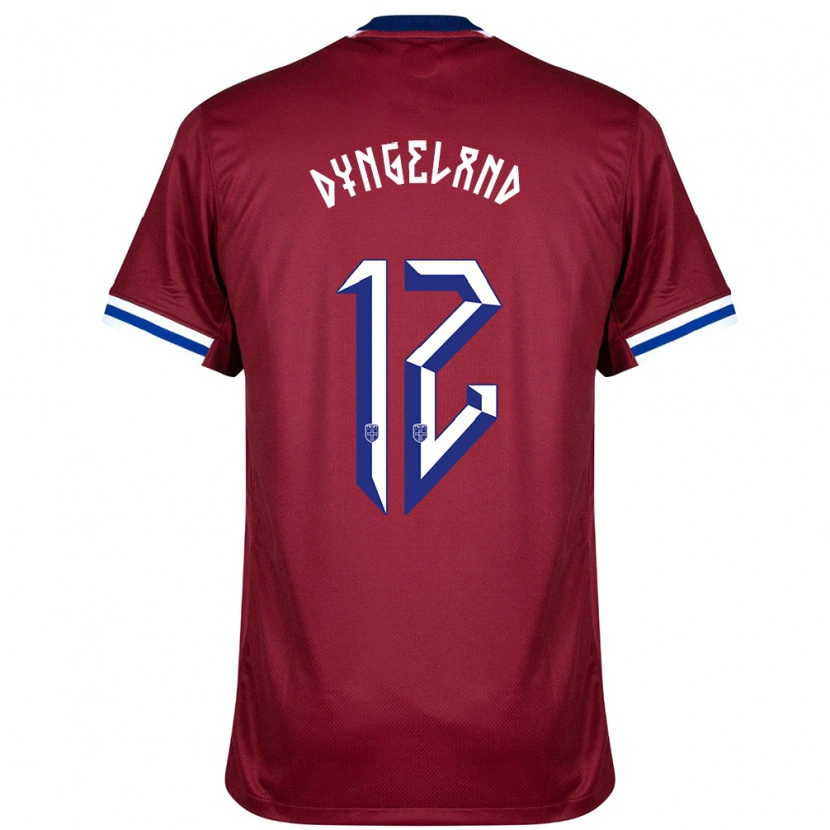 Danxen Women Norway Mathias Dyngeland #12 Red Blue White Home Jersey 24-26 T-Shirt