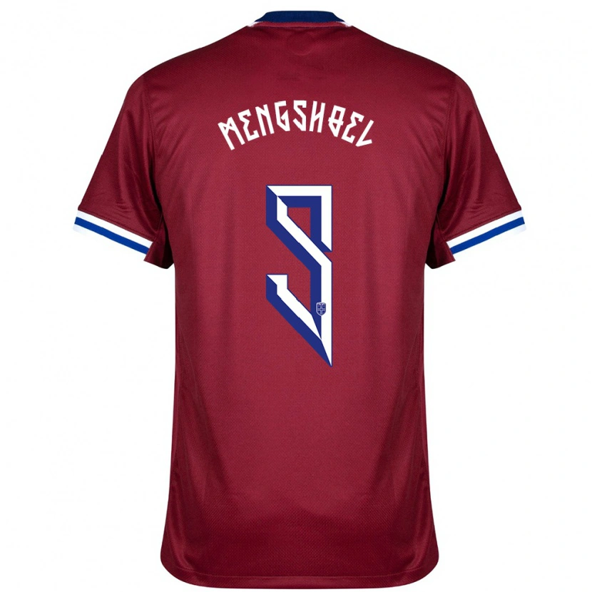 Danxen Women Norway Olav Dobloug Mengshoel #9 Red Blue White Home Jersey 24-26 T-Shirt