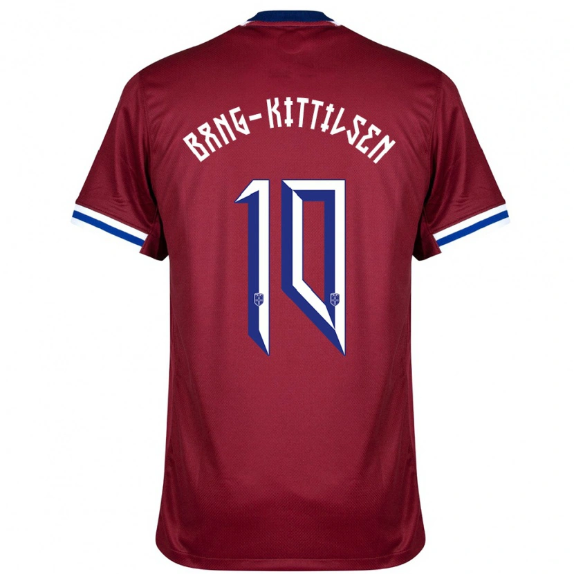 Danxen Women Norway Bork Bang-Kittilsen #10 Red Blue White Home Jersey 24-26 T-Shirt