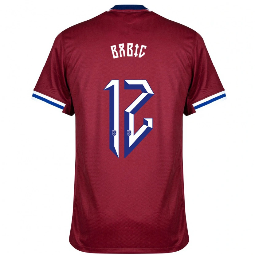 Danxen Women Norway Lazar Babic #12 Red Blue White Home Jersey 24-26 T-Shirt