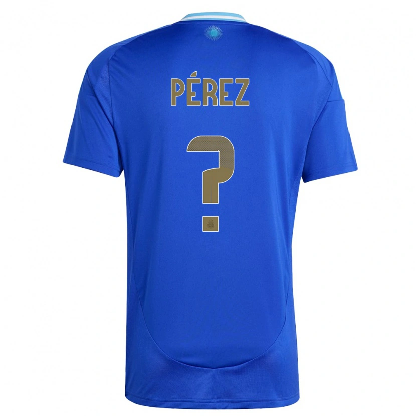 Danxen Women Argentina Tomás Pérez #0 Blue Away Jersey 24-26 T-Shirt