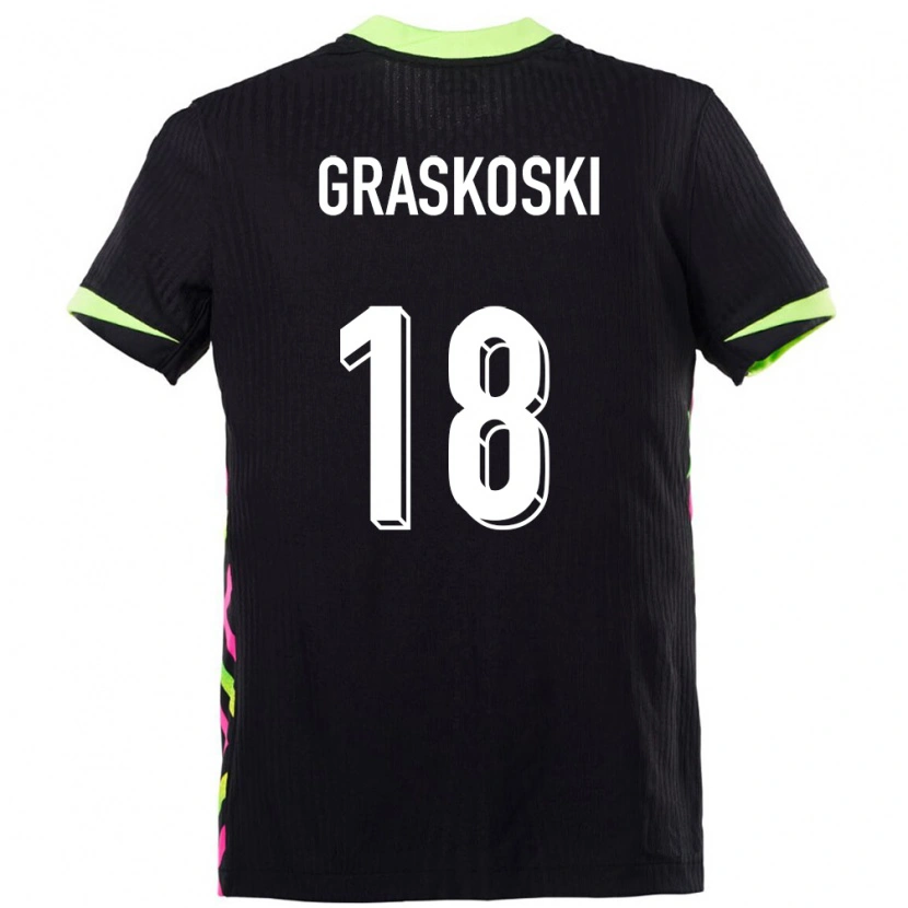 Danxen Women Australia Daniel Graskoski #18 Dark Blue Away Jersey 24-26 T-Shirt