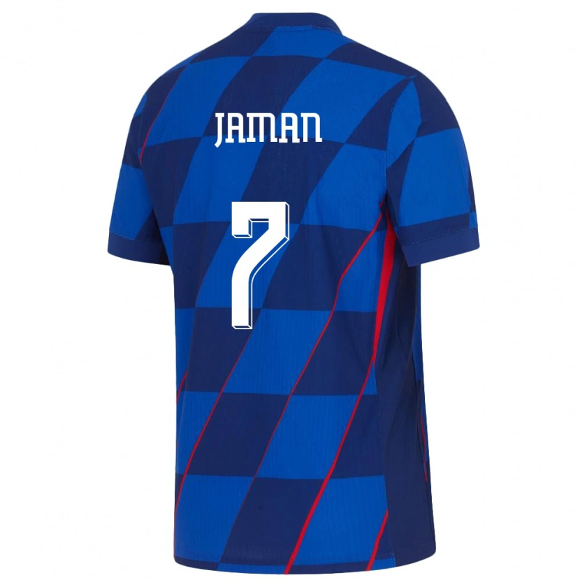 Danxen Women Croatia Drazen Jaman #7 Blue Away Jersey 24-26 T-Shirt