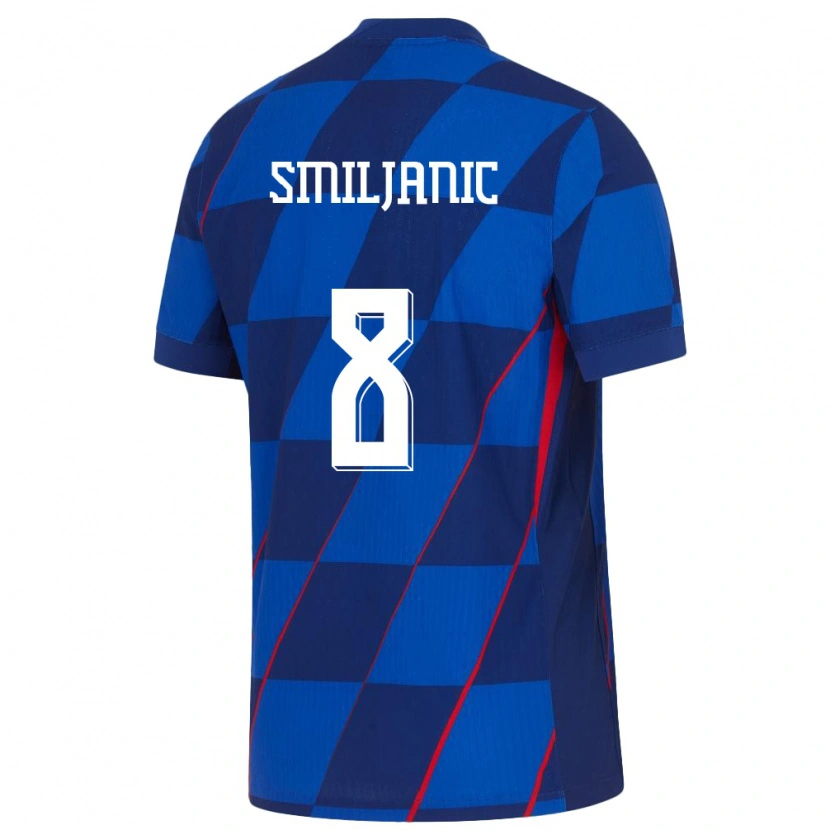 Danxen Women Croatia Pavle Smiljanic #8 Blue Away Jersey 24-26 T-Shirt