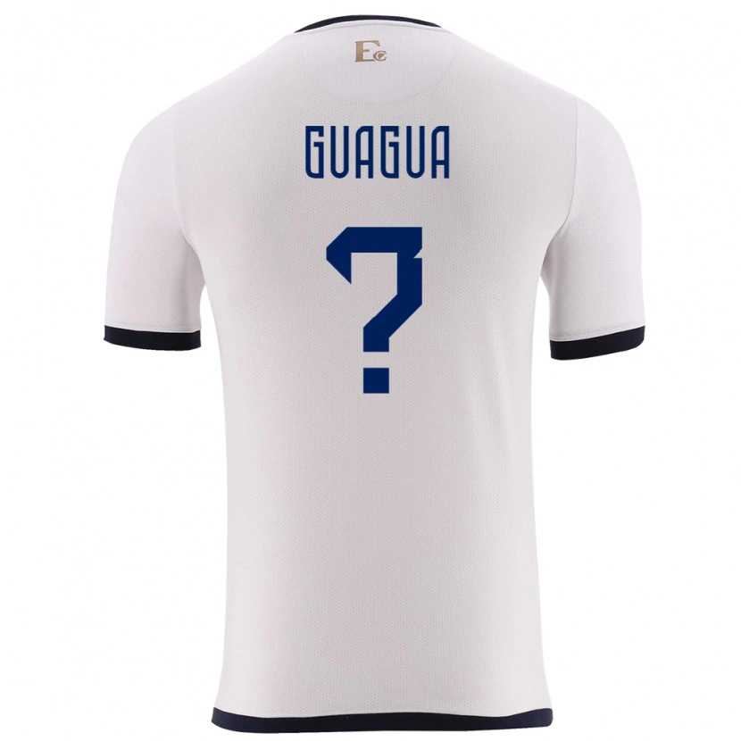 Danxen Women Ecuador Darwin Guagua #0 White Away Jersey 24-26 T-Shirt