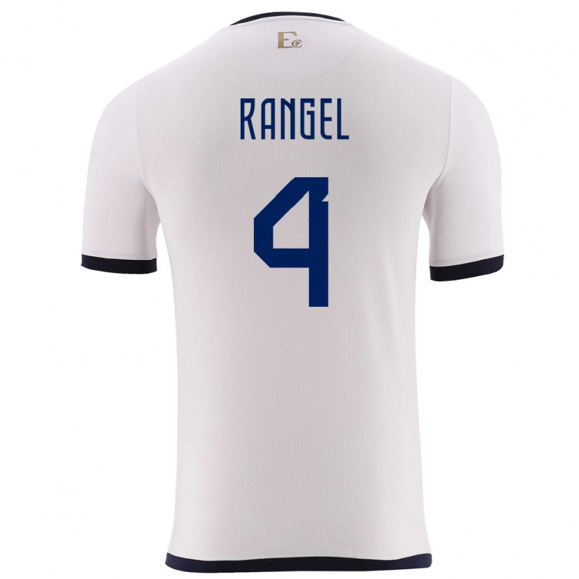Danxen Women Ecuador Álex Rangel #4 White Away Jersey 24-26 T-Shirt