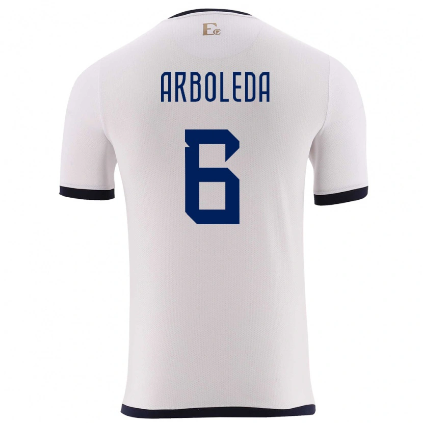 Danxen Women Ecuador Edu Arboleda #6 White Away Jersey 24-26 T-Shirt