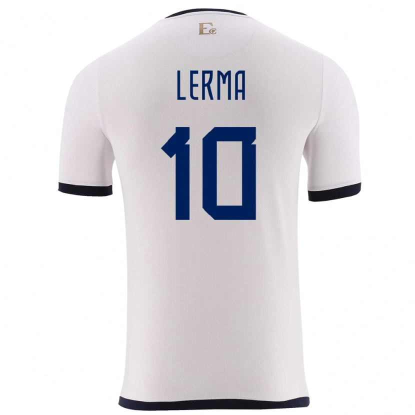Danxen Women Ecuador Justin Lerma #10 White Away Jersey 24-26 T-Shirt