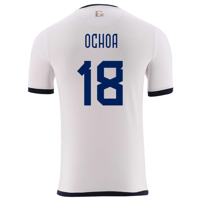 Danxen Women Ecuador Youri Ochoa #18 White Away Jersey 24-26 T-Shirt