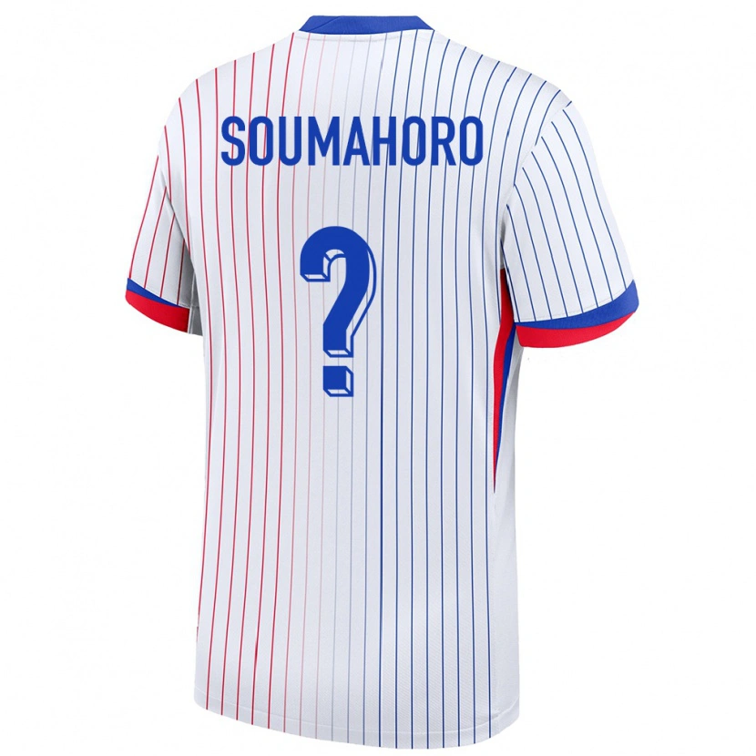 Danxen Women France Aboubaka Soumahoro #0 White Away Jersey 24-26 T-Shirt