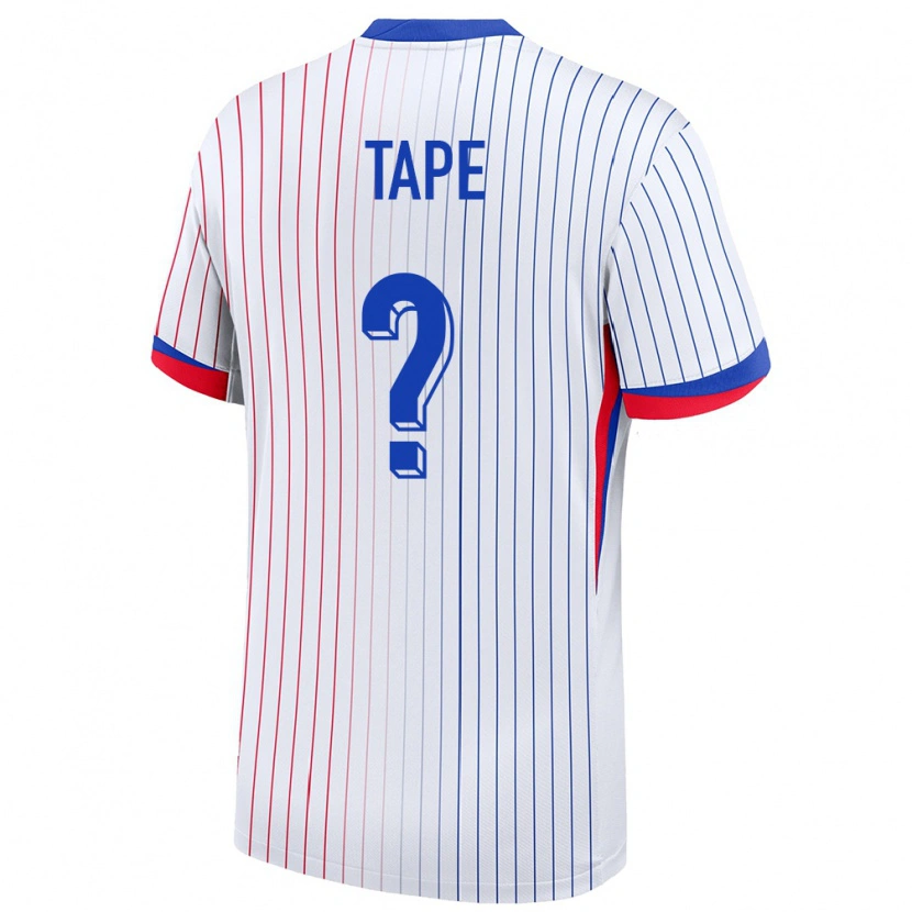 Danxen Women France Axel Tape #0 White Away Jersey 24-26 T-Shirt