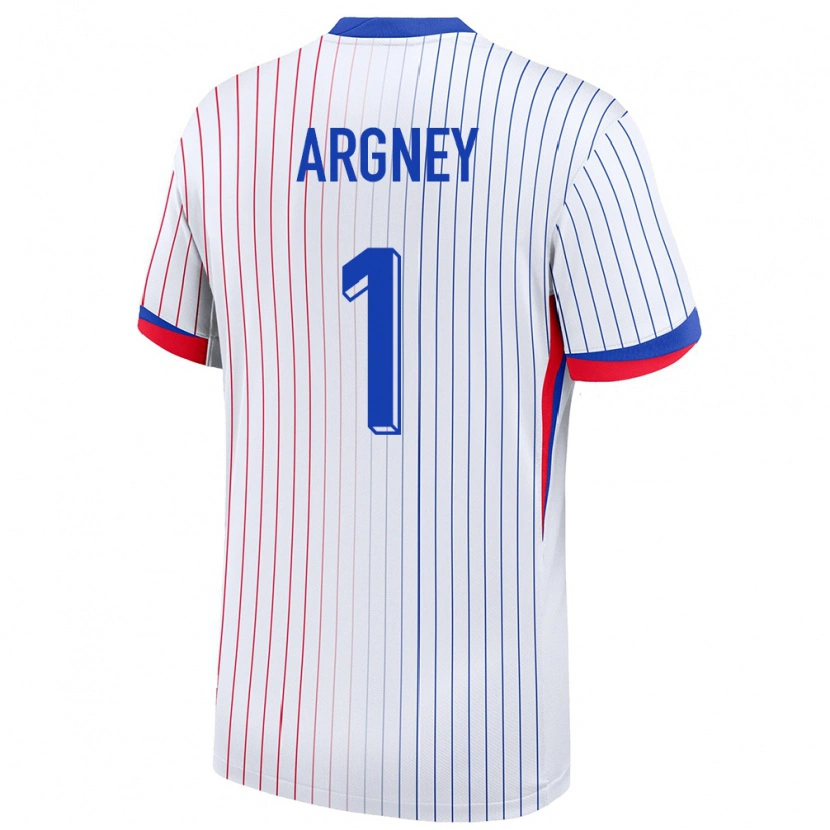 Danxen Women France Paul Argney #1 White Away Jersey 24-26 T-Shirt
