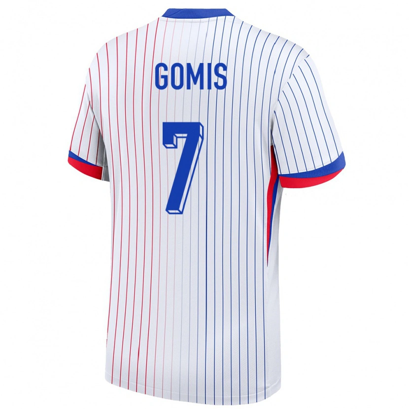 Danxen Women France Tidiam Gomis #7 White Away Jersey 24-26 T-Shirt