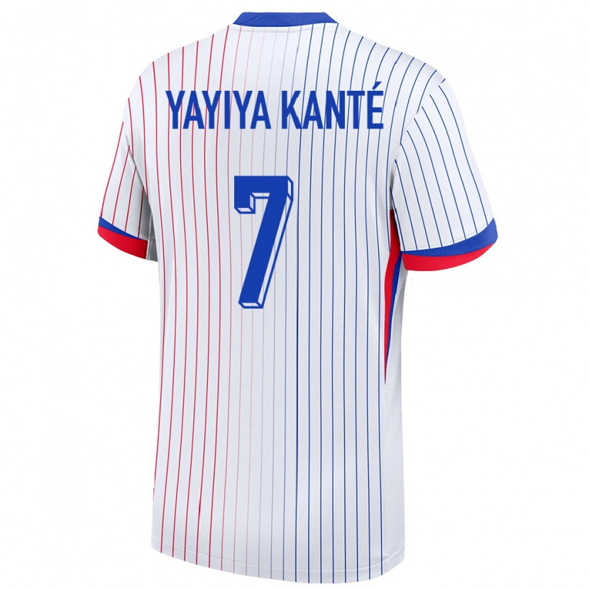 Danxen Women France Ibrahim Yayiya Kanté #7 White Away Jersey 24-26 T-Shirt