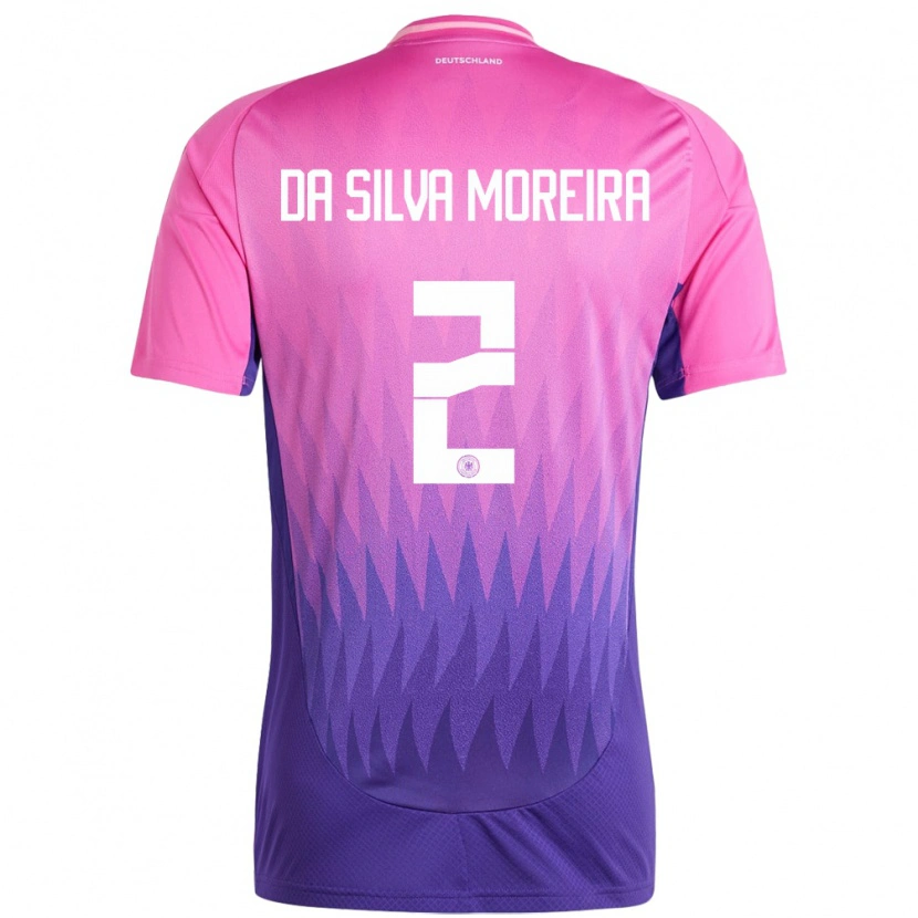 Danxen Women Germany Eric Da Silva Moreira #2 Pink Purple Away Jersey 24-26 T-Shirt