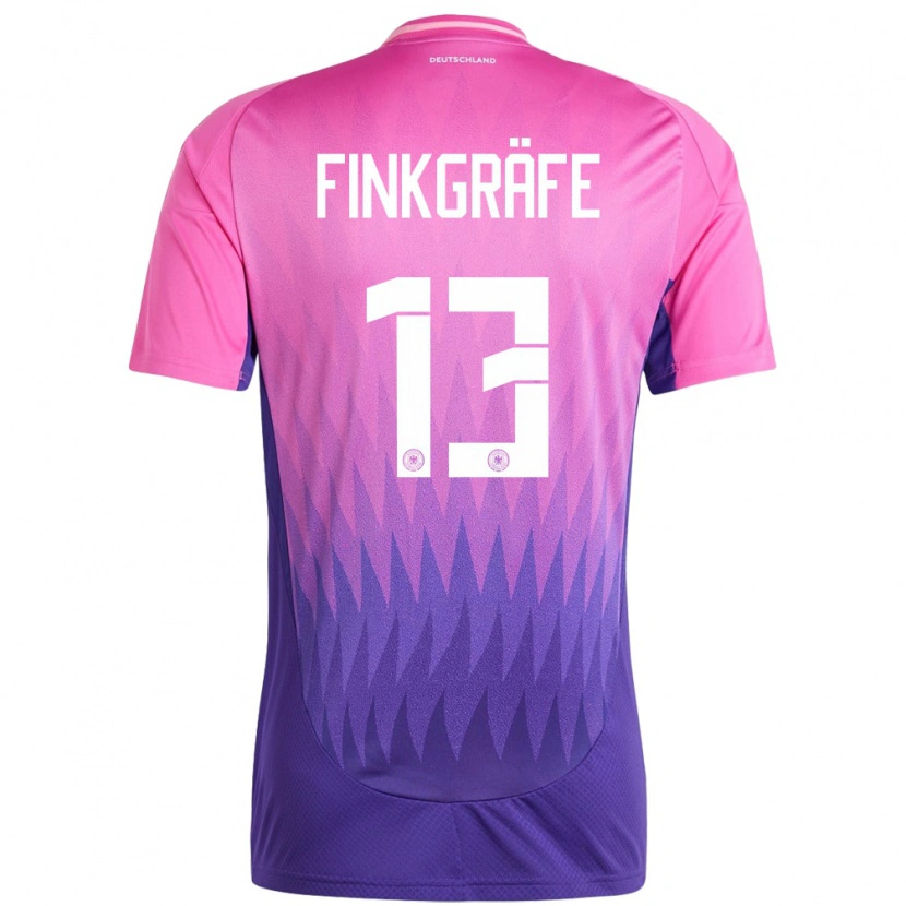 Danxen Women Germany Max Finkgräfe #13 Pink Purple Away Jersey 24-26 T-Shirt