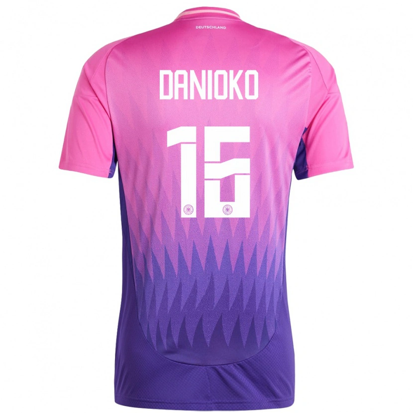 Danxen Women Germany Leeron Danioko #16 Pink Purple Away Jersey 24-26 T-Shirt