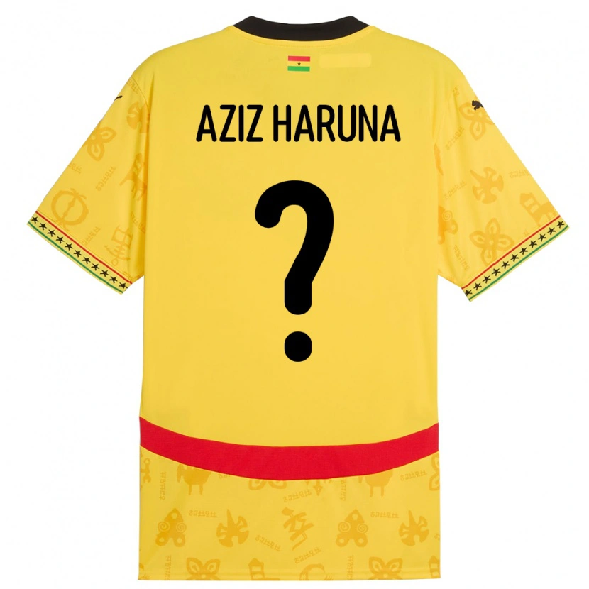 Danxen Women Ghana Dari Aziz Haruna #0 Yellow Away Jersey 24-26 T-Shirt