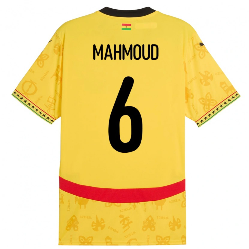 Danxen Women Ghana Mohaison Mahmoud #6 Yellow Away Jersey 24-26 T-Shirt