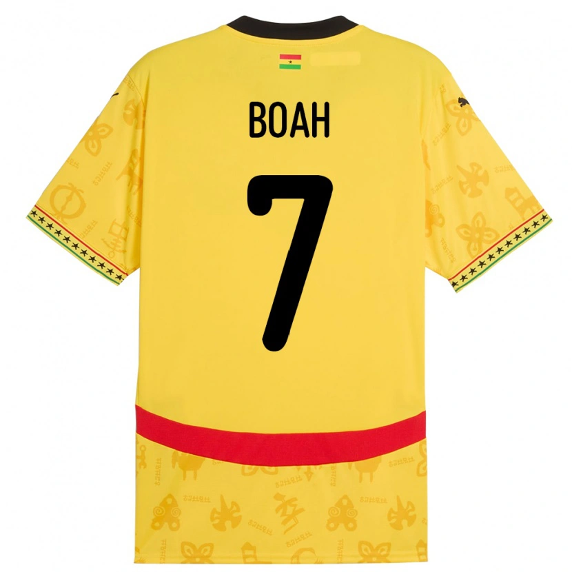 Danxen Women Ghana Collins Boah #7 Yellow Away Jersey 24-26 T-Shirt