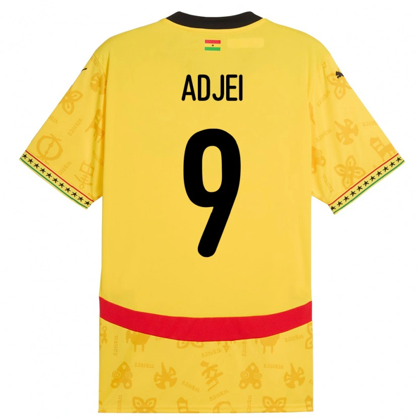 Danxen Women Ghana Vivian Adjei #9 Yellow Away Jersey 24-26 T-Shirt