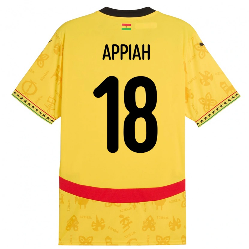 Danxen Women Ghana Veronica Appiah #18 Yellow Away Jersey 24-26 T-Shirt