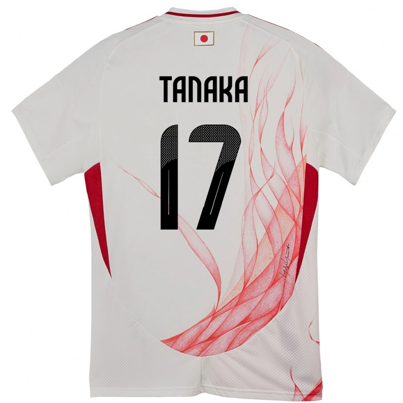 Danxen Women Japan Ao Tanaka #17 White Away Jersey 24-26 T-Shirt