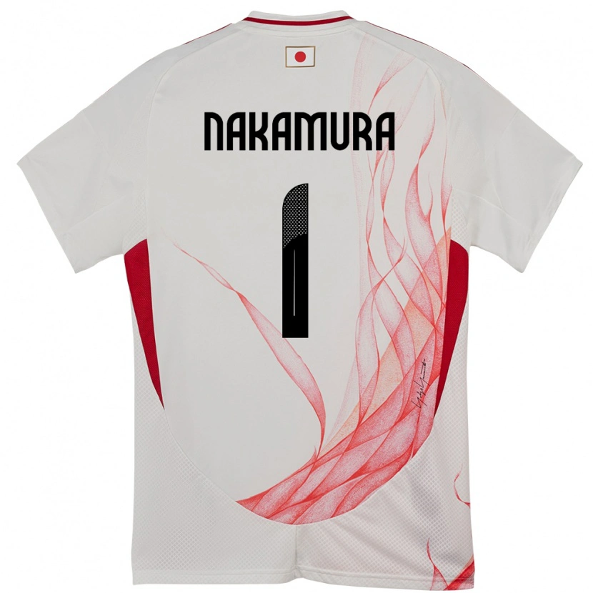 Danxen Women Japan Keisuke Nakamura #1 White Away Jersey 24-26 T-Shirt