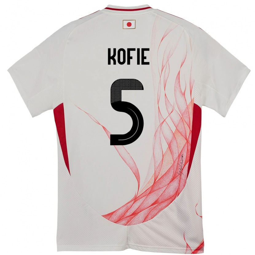 Danxen Women Japan Shota Kofie #5 White Away Jersey 24-26 T-Shirt