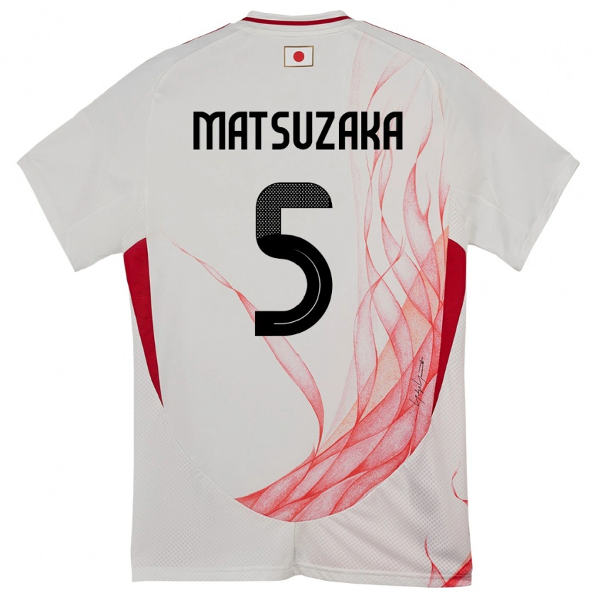 Danxen Women Japan Aoi Matsuzaka #5 White Away Jersey 24-26 T-Shirt