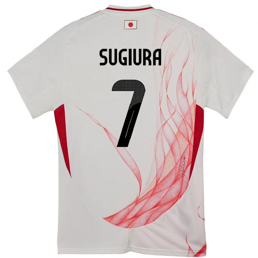 Danxen Women Japan Shungo Sugiura #7 White Away Jersey 24-26 T-Shirt